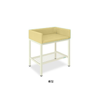 オムツ交換台(横型) 幅90全幅100)×奥行60(全奥行65)×高さ80(全高98)cm アイボリー TB-721-02 1個（直送品）