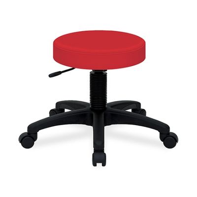 高田ベッド製作所 ホスピタルチェアー 座面直径36×座高42~50cm オレンジ TB-439-01 1個 61-3717-33（直送品）