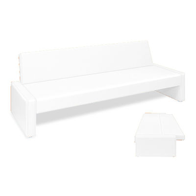 高田ベッド製作所 ベンチベッドSD 座幅50(全幅91)×長さ206(座面190)×座高39(全高77)cm 白 TB-875 1台（直送品）