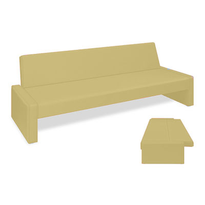 高田ベッド製作所 ベンチベッドSD 座幅50(全幅91)×長さ206(座面190)×座高39(全高77)cm アイボリー TB-875 1台（直送品）