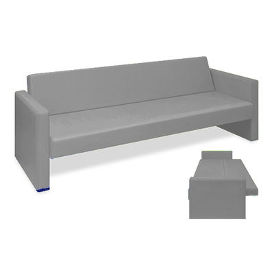 高田ベッド製作所 ベンチベッドMD 座幅50(全幅91)×長さ206(座面190)×座高39(全高77)cm グレー TB-876 1台（直送品）