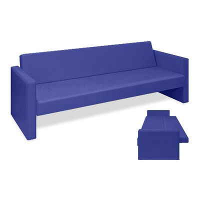 ベンチベッドMD 座幅50(全幅91)×長さ206(座面190)×座高39(全高77)cm メディブルー TB-876 1台（直送品）