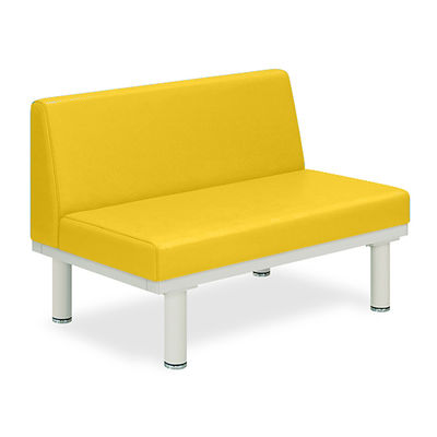 ソファー・背付き(ミニ) TBー906ー02 座幅40(全幅58)×長さ60×座高39(全高73)cm イエロー TB-906S-02 1台（直送品）