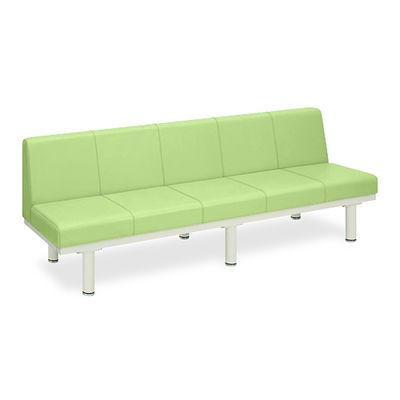高田ベッド製作所 ソファロン・背付き 座幅40(全幅58)×長さ200×座高39(全高73)cm ライムグリーン TB-243 1台（直送品）