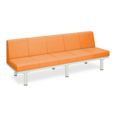 高田ベッド製作所 ソファロン・背付き 座幅40(全幅58)×長さ210×座高44(全高78)cm オレンジ TB-243 1台（直送品）