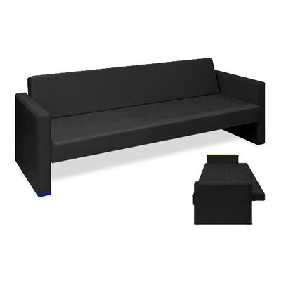 高田ベッド製作所 ベンチベッドMD 座幅50(全幅91)×長さ186(座面170)×座高39(全高77)cm 黒 TB-876 1台（直送品）