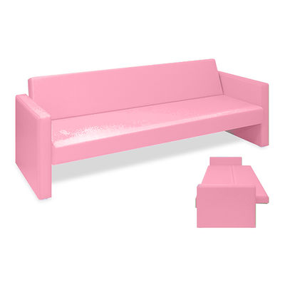 高田ベッド製作所 ベンチベッドMD 座幅50(全幅91)×長さ186(座面170)×座高39(全高77)cm ピンク TB-876 1台（直送品）