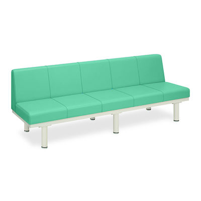 高田ベッド製作所 ソファロン・背付き 座幅40(全幅58)×長さ220×座高39(全高73)cm ライトグリーン TB-243 1台（直送品）