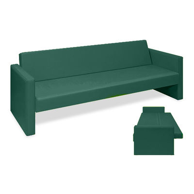 ベンチベッドMD 座幅50(全幅91)×長さ186(座面170)×座高39(全高77)cm メディグリーン TB-876 1台（直送品）