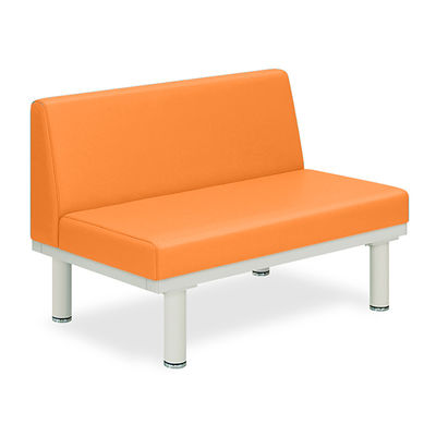 ソファー・背付き(ミニ) TBー906ー02 座幅45(全幅63)×長さ80×座高39(全高73)cm オレンジ TB-906S-02 1台（直送品）