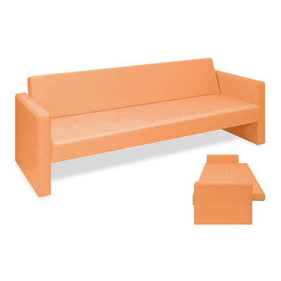 高田ベッド製作所 ベンチベッドMD 座幅50(全幅91)×長さ196(座面180)×座高39(全高77)cm オレンジ TB-876 1台（直送品）