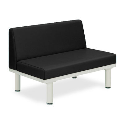 ソファー・背付き(ミニ) TBー906ー02 座幅45(全幅63)×長さ80×座高44(全高78)cm 黒 TB-906S-02 1台（直送品）