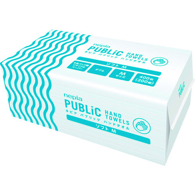 王子ネピア ネピア ペーパータオル パブリックハンドタオル ソフトM 200組 25パック入り 79722 1ケース(5000組)（直送品）