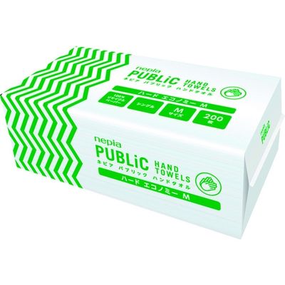王子ネピア ネピア パブリックハンドタオル ハードエコノミーM 200枚 25パック入り 79719 1ケース(5000枚)（直送品）