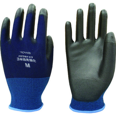 東和コーポレーション トワロン まとめ買い ウレタン背抜き手袋 パワフルトップ3本指先強化 M (10双入) 882-M 1袋(10双)（直送品）