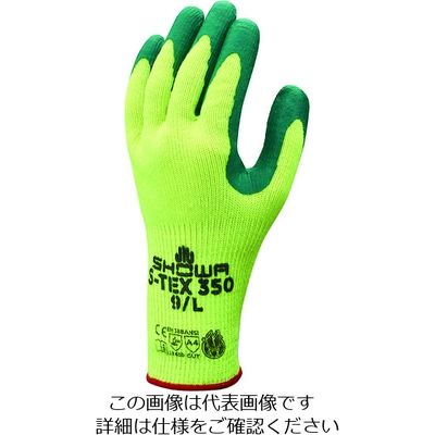 ショーワグローブ ショーワ 耐切創手袋 ハガネコイル SーTEX350 グリーン XLサイズ S-TEX350-XL 1双 161-4389（直送品）