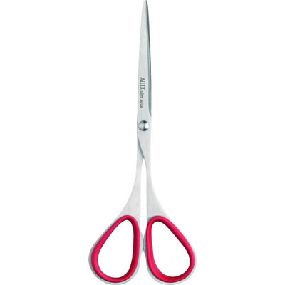 林刃物 ALLEX ハサミ スリム120 全長120mm レッド 11162R 1丁 137-1578（直送品）