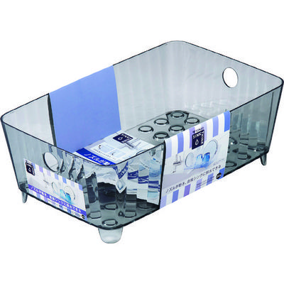 新輝合成 TONBO シンクシンク水切りバスケット38型 クリアブラック 03001 1個 149-4956（直送品）