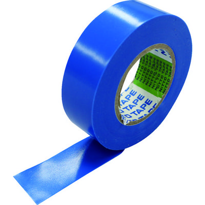 日東電工 日東 脱鉛タイプビニールテープNo.21S 0.2mm×25mm×20m 青 8巻入り 21-25B 1パック(8巻)（直送品）