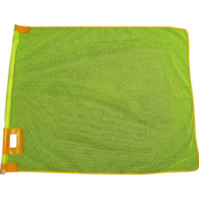 ミズケイ メッシュ大旗+棒セット(蛍光イエロー) 8015712 1枚 137-2505（直送品）