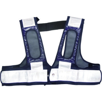ミズケイ フルハーネス用安全ベスト「装着できるんです」<紺/白> 5941111 1枚(1着) 171-7261（直送品）