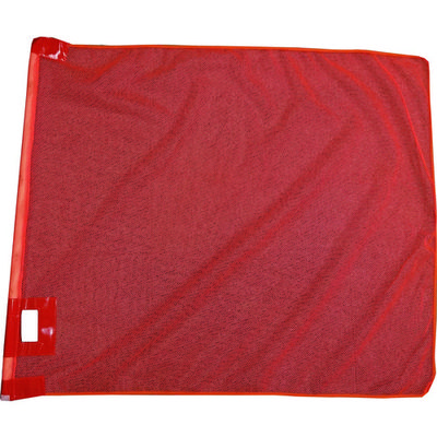 ミズケイ メッシュ大旗+棒セット(蛍光レッド) 8015711 1枚 137-2504（直送品）