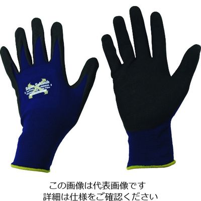 おたふく手袋 おたふく ソフキャッチEXフィット ニトリルゴム クレーターパーム ネイビー LL A-398-NV-LL 1双（直送品）