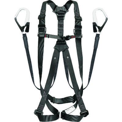 TJMデザイン タジマ ハーネスGS 平ロープ ダブルL1セット 黒 Mサイズ A1GSMFR-WL1BK 1個 169-7286（直送品）