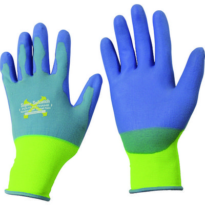 おたふく手袋 おたふく ソフキャッチEXフィット ウレタン ノーマルパーム ブルー/イエロー LL A-396-BL/YL-LL 1双（直送品）