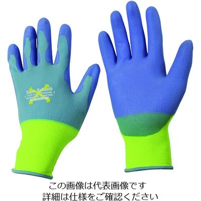 おたふく手袋 おたふく ソフキャッチEXフィット ウレタン ノーマルパーム ブルー/イエロー M A-396-BL/YL-M 1双（直送品）