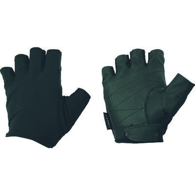 おたふく手袋 おたふく フーバー シンセティックレザーグローブ 5フィンガーレスモデル ブラック M FB-61-BK-M 1双（直送品）