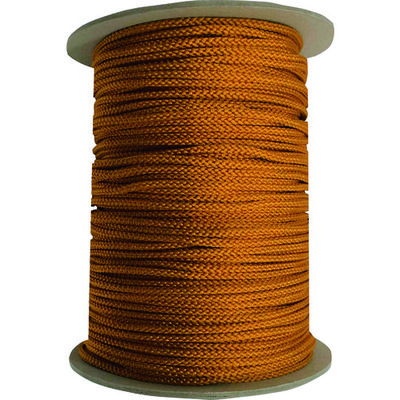 ユタカメイク 江戸打ち紐 金茶 約4mm×130m PAR-8112 1巻 161-1900（直送品）