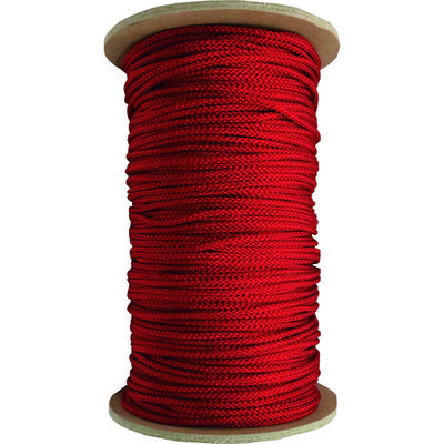 ユタカメイク 江戸打ち紐 赤 約3mm×130m PAR-8007 1巻 161-1886（直送品）