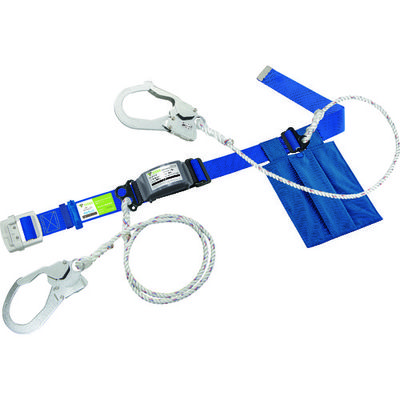 サンコー タイタン カルラック ロープ+補助ロープ式 スカイブルー (墜落制止用器具) KLN-W-SB 1本 161-3756（直送品）