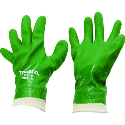 トラスコ中山 TRUSCO 【売切廃番】耐油手袋 袖口ジャージ付 Mサイズ TGJ-M 1双 149-7709（直送品）