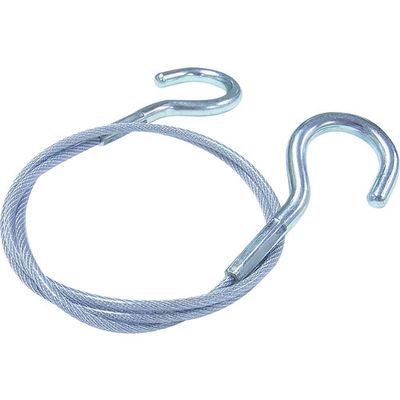 ニッサチェイン 鉄製カットワイヤー 両側フック付き 透明PVCコーティング 3(4.3)X565mm Y-72 1本 128-3926（直送品）