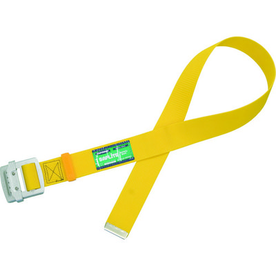 TSUYORON 胴ベルトのみ アルミスライドバックル 黄 Mサイズ 幅50MM×長さ1200MM TUB-NS5N-Y-M-BP 1本（直送品）