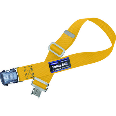 TSUYORON 胴ベルトのみ ワンタッチバックル 黄 Mサイズ 幅50MM×長さ1200MM TUB-SOTN-Y-M-BP 1本（直送品）