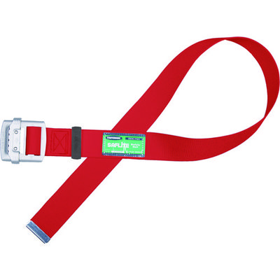 TSUYORON 胴ベルトのみ アルミスライドバックル 赤 Mサイズ 幅50MM×長さ1200MM TUB-NS5N-R-M-BP 1本（直送品）