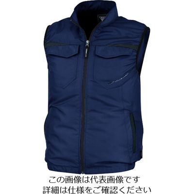 ジーベック XEBEC 空調服ベストXE98011ー19ー5L ディープネイビー XE98011-19-5L 1着 160-9597（直送品）