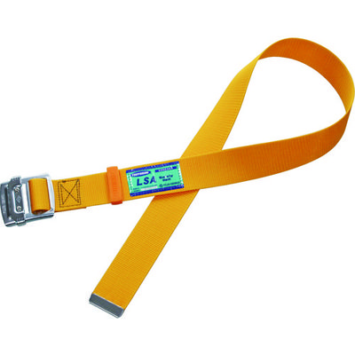 TSUYORON 胴ベルトのみ スチールスライドバックル 黄 Mサイズ 幅50MM×長さ1200MM TUB-L90N-Y-M-BP 1本（直送品）