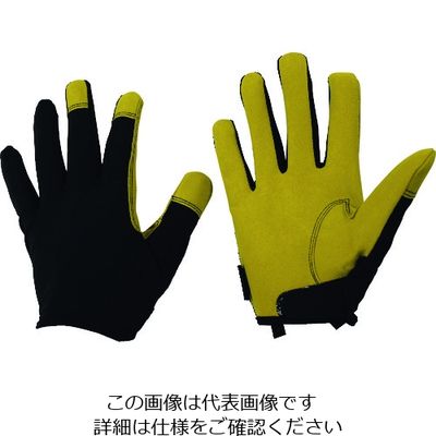 おたふく フーバー マイクロファイバーグローブ インサイドベルトモデル ブラック/キャメル LL FB-51-BK/CA-LL 1双（直送品）