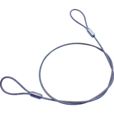 ステンレスカットワイヤー アルミカシメ 透明PVCコーティング 0.81(1.2)X900mm (1本=1PK) Y-89 1本（直送品）