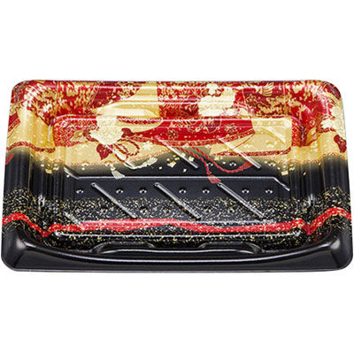 寿司容器 SFうま皿24 優赤本体 0276924007085 900枚（50×18） シーピー化成（直送品）