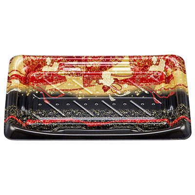 寿司容器 SFうま皿25 優赤本体 0276925007085 800枚（50×16） シーピー化成（直送品）