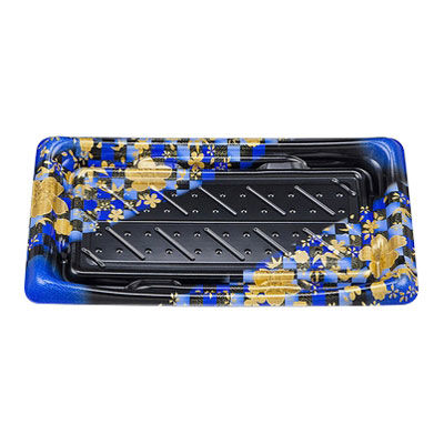 寿司容器 SFうま皿26 花雅青本体 0276926002325 800枚（50×16） シーピー化成（直送品）