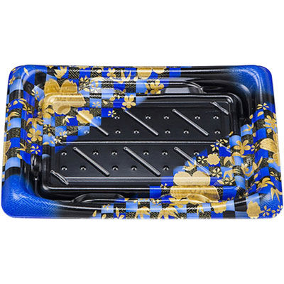 寿司容器 SFうま皿24 花雅青本体 0276924002325 900枚（50×18） シーピー化成（直送品）