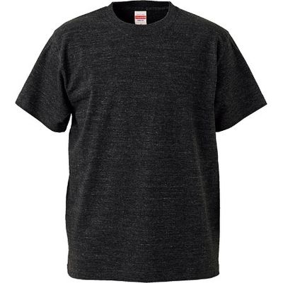 United Athle（ユナイテッドアスレ） 5001綿Tシャツ S ヘザーブラック 1包（3枚入） キャブ（直送品）