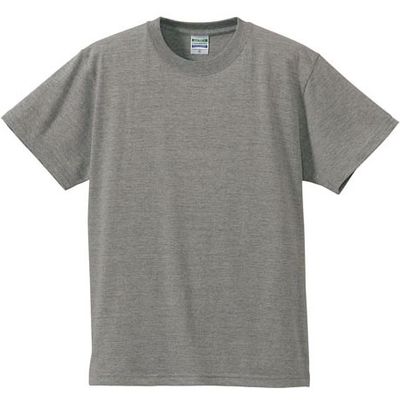 United Athle（ユナイテッドアスレ） 5001綿Tシャツ 4L ミックスグレー 1包（3枚入） キャブ（直送品）