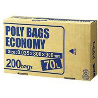 オルディ ポリバックエコノミー70L透明 PBE-N70-200（直送品）